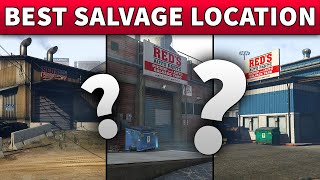 GTA Online Best Salvage Yard Location To Buy  GTA 5 BEST SALVAGE YARD TO OWN Chop Shop DLC [upl. by Acira]