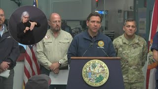 Florida Governor Ron DeSantis gives update on Hurricane Idalia [upl. by Nautna661]