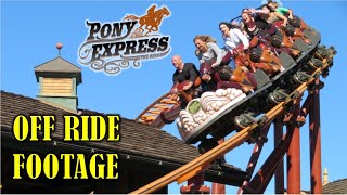 Pony Express at Knotts Berry Farm OffRide Footage No Copyright [upl. by Anassor171]