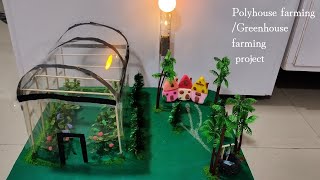 Polyhouse FarmingGreen House Farming science project for kidsstudents for primarySchool project [upl. by Lina]