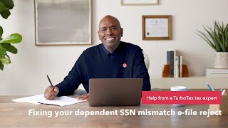 How to fix your dependents Social Security number mismatch efile reject  TurboTax Support Video [upl. by Ardnnek595]