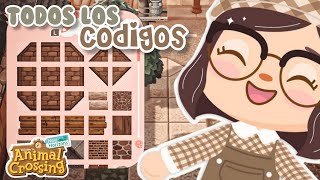 TODOS los CÓDIGOS DE DISEÑOS 🌴  Animal Crossing New Horizons [upl. by Ahsiek]