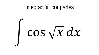 Integración por partes  Funciones trigonométricas  Ejemplo 3 [upl. by Elenahc]