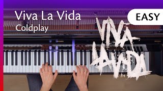 Viva La Vida  EASY PIANO Coldplay [upl. by Lleraj412]