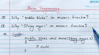 Why public static void mainString args  in Java full Explanation  Learn Coding [upl. by Ahseihs]