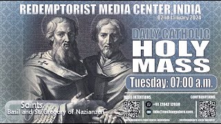 Catholic Holy Mass  2nd January Tuesday  Memorial of Sts Basil and Gregory Nazianzen [upl. by Ayokahs]