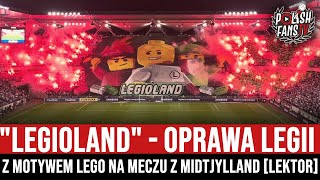 quotLEGIOLANDquot  oprawa Legii z motywem LEGO na meczu z Midtjylland LEKTOR 31082023 r [upl. by Abner]