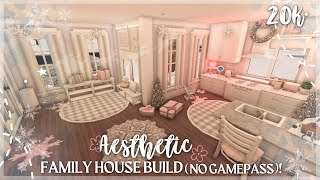 20K BLOXBURG AESTHETIC FAMILY HOUSE BUILD NO GAMEPASS [upl. by Ax]