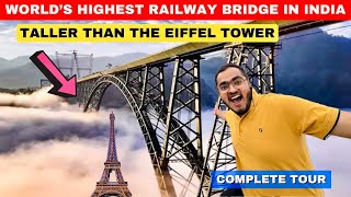 Chenab Bridge Live Vlog World’s Highest Railway Bridge in India Drone Views  USBRL Update Latest [upl. by Nodyroc]