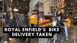 Royal Enfield  Bike’s Delivery Taken  New Bike In The House 🏍️🏍️🏍️ [upl. by Enelehs]