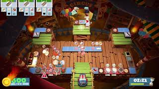 Overcooked 2  Carnival of Chaos 23 2 players Score 3288 [upl. by Elsey231]