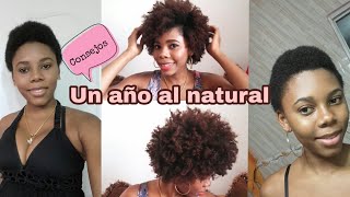 CRECIMIENTO del CABELLO un año después del GRAN CORTE  mi experiencia y CONSEJOS Afro mery💚 [upl. by Eshelman]