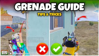 HOW TO BE A PRO IN GRENADE 💣 IN BGMIPUBG BEST TIPS amp TRICKS TO IMPROVE BY MEW2 [upl. by Lean427]