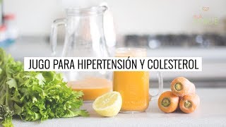 ✅ Jugo Para Ayudar a BAJAR LA PRESIÓN ARTERIAL ALTA y el COLESTEROL 🥕🍋 Remedios Caseros [upl. by Gilbertson]