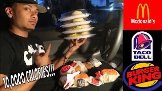 10000 CALORIE CHALLENGE  EPIC CHEAT MEAL [upl. by Kcerred]