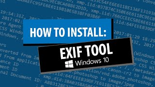 How to Install Exiftool on Windows 10 [upl. by Giarg439]