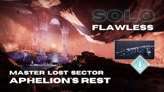 Solo Flawless Master Lost Sector quotAphelions Restquot with Thunderlord  Arc Titan  Destiny 2 [upl. by Mascia250]