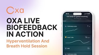 Oxa Live Biofeedback in Action  60 BPM Heart Rate Drop [upl. by Grannie]