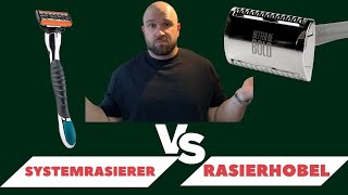 RASIERHOBEL vs SYSTEMRASIERER 🪒 Womit geht die Rasur der Glatze besser Vor und Nachteile [upl. by Paxton]