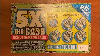 5X the Cash Scratch Lottery Ticket ￼lotterytickets lotteryscratchoffs scratchertickets [upl. by Ozneral]