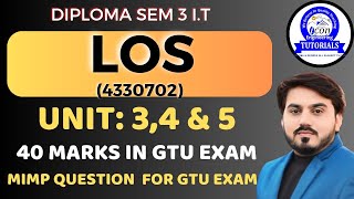 LINUX OPERATING SYSTEM LOS MIMP QUESTIONS FOR GTU EXAM  UNIT 34 AND 5  DIPLOMA SEM 3 IT MIMP [upl. by Annaya]