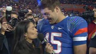 Tim Tebow on Final Home Game [upl. by Grof448]