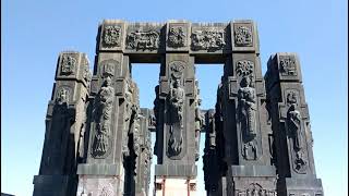 Walking tour of quotThe Chronicles of Georgiaquot a gigantic monument in Tbilisi [upl. by Giuliana]