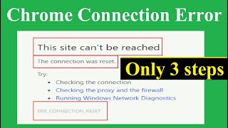 This site cant be reached google chrome windows 10  Error connection reset chrome [upl. by Atterual358]