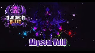 Dungeon quest Abyssal Void gameplay  Nightmare nonhardcore   Roblox [upl. by Mafala]