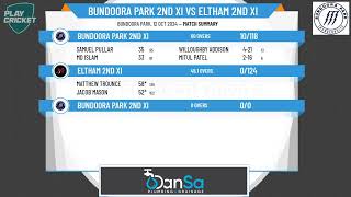 Bundoora Park 2nd XI v Eltham 2nd XI [upl. by Curr]