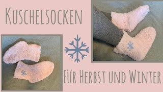 Kuschelsocken häkeln  DIY [upl. by Artenra]