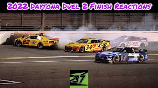 2022 Bluegreen Vacation Duel 2  Daytona Finish and Reaction [upl. by Stricklan873]