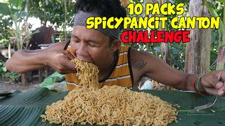 10 PACKS SPICY PANCIT CANTON CHALLENGE [upl. by Pierrette]