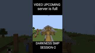 DARKNESS SMP SESSION 2 COMING SOONminecraft minecraftsmp minecraftmemes minecafttimeleps [upl. by Greenquist31]