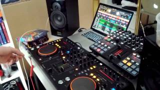 Pioneer DDJS1 and Novation Twitch together [upl. by Ahsaelat]