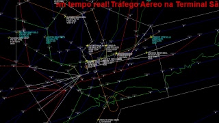 Tráfego aéreo ao vivo com escuta aérea dos controladores e pilotos da TMA São Paulo [upl. by Osbourne927]