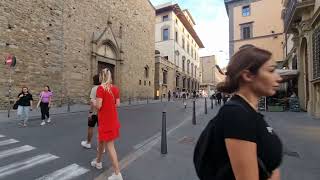 City walking tour 3 Firenze Italy [upl. by Tidwell]