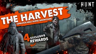 quotTHE HARVESTquot unlockable 2021 HALLOWEEN event skins gameplay HUNT Showdown Rewards Showcase [upl. by Tammara]