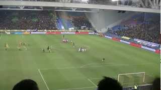 Vitesse  FC Utrecht 20 01022013 1 Minuut stilte voor Theo Bos [upl. by Rebmac]