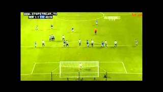 LEIGHTON BAINES SCORES 35 YARD FREEKICK  VS NEWCASTLE HD [upl. by Tony]