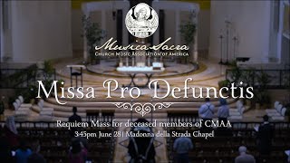 CMAA Colloquium 2018  Requiem Mass in the Extraordinary Form [upl. by Aihtiekal]