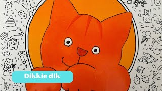 365 verhalen van Dikkie Dik zwarte poes en witte poes [upl. by Ehsrop]