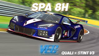 First stint of the season  VEC Spa 8H  Division 1  Brabham Motorsports 83 GT3 [upl. by Agnesse273]