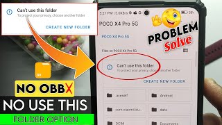 Cant Use This Folder  How To Fix Cant Use This Folder To Protect Your Privacy Redmi [upl. by Yrtua]