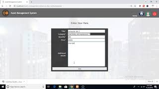 Asset management system php project [upl. by Carrol]