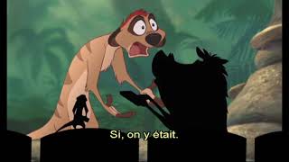 Timon et Pumbaa at the Cinema The Lion King 1½ French [upl. by Ahsinad]