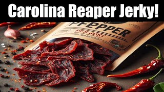 Eating Carolina Reaper Jerky [upl. by Mazonson283]