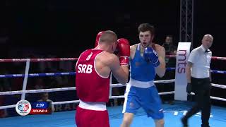 Dzhambulat Bizhamov RUS vs Almir Memić SRB European Boxing Championships 2024 SFs 75kg [upl. by Evangeline938]