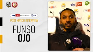 Post Match  Funso Ojo reflects on draw against Stevenage FC [upl. by Akcirehs]