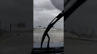 Sanibel Island Causeway minutes before DOT closes 92624 hurricane stormsurge [upl. by Nhar]